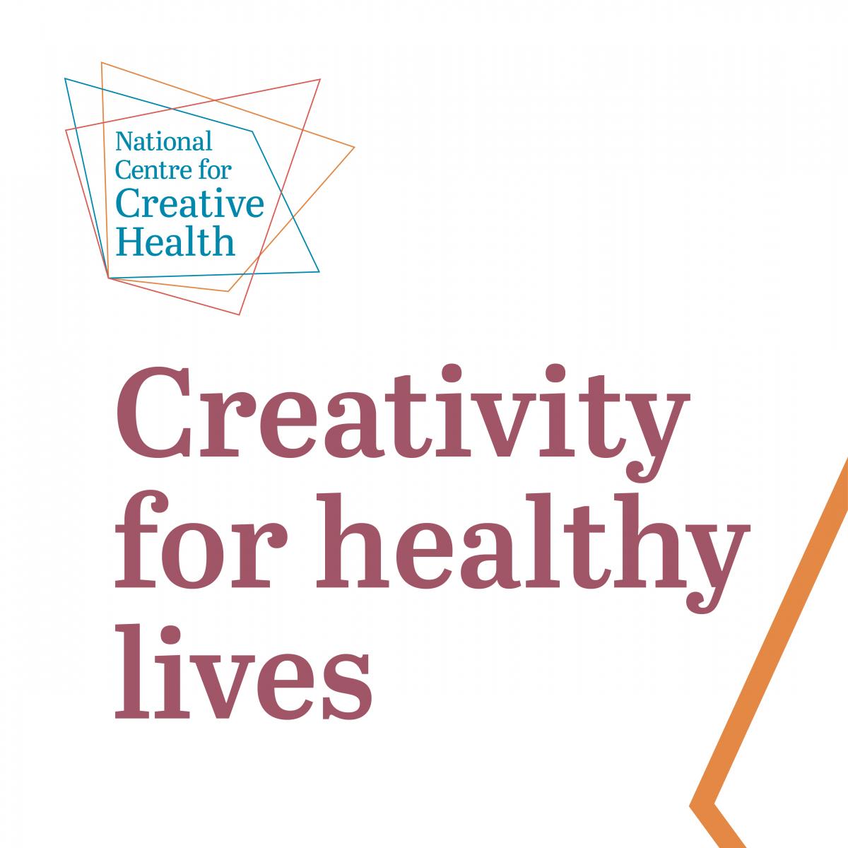 logo for NCCH and strapline "Creativity for healthy lives"