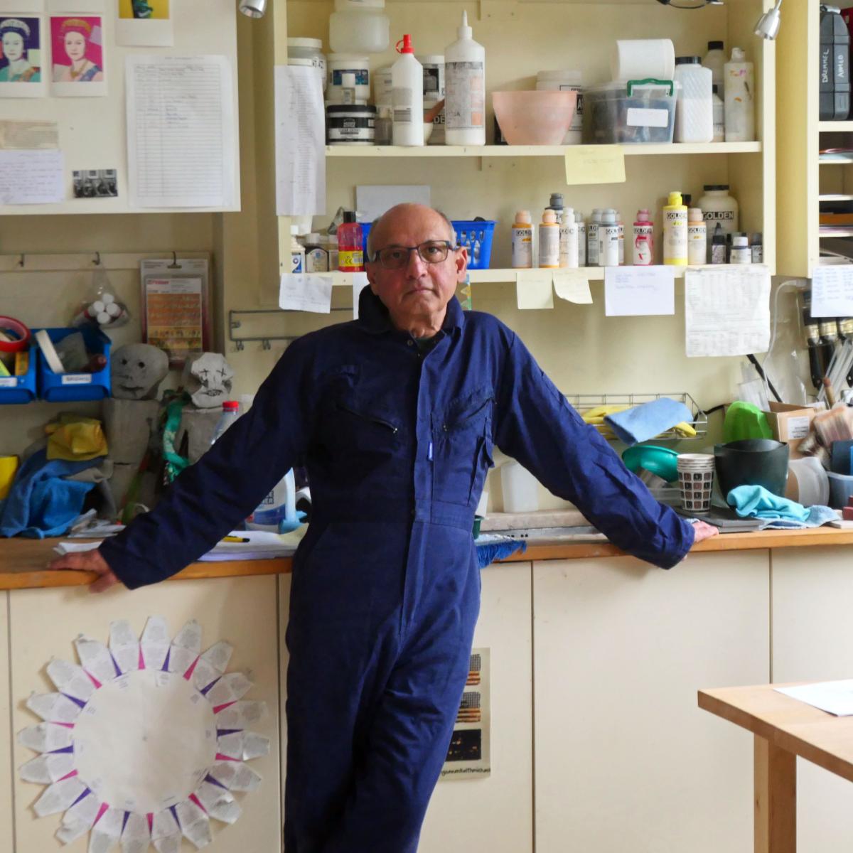 Ahmed Farooqui in his home studio