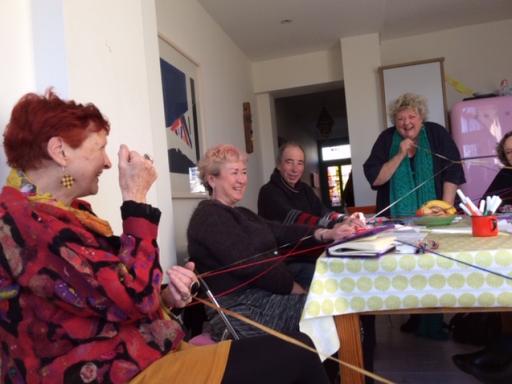 Community is everything! Barbara Bloomfield and Mary Everett (centre and right) lead a Growing Bolder group in Bristol for people over 55 who want to challenge isolation.