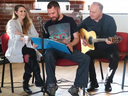 Coming Home to the Arts: Andrew Inwood, Rosie Inwood and Neil White (Music Practitioner)